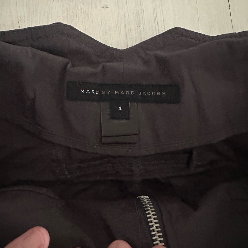 Marc Jacobs grey gray Belted Pencil Skirt vintage new without tags size 4 - Picture 7 of 9
